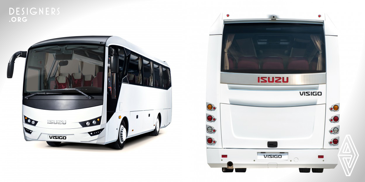 9,5 meter medium-coach Visigo, is designed and inspired to be a journey companion. To this end exterior design is strong, characteristic, aerodynamically sculpted with its continuous, clear and dynamic lines, while interior design is closely attached to home feel concept and feeling of spaciousness. Having capacity up to 39 comfortable seats and comfort equipments, Visigo turns the long-haul rides into pleasant journeys like a full-size coach. Wide luggage compartments serves the passengers’ needs which are required especially in airport and intercity transportations.