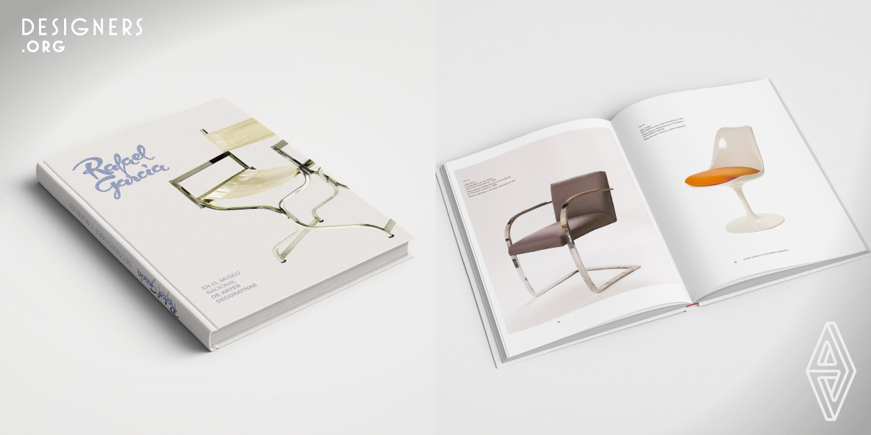 Design of the catalogue "Rafael Garcia. Decor and Furniture", which chronicles the exhibition and donation to the Spanish state of the huge archive of the designer’s projects and several pieces of Modern Movement furniture and décor that have been incorporated into the National Museum of Decorative Arts collections in Madrid. The exhibition takes a look at one of the most influential Spanish designers in Spain during the second half of the twentieth century.