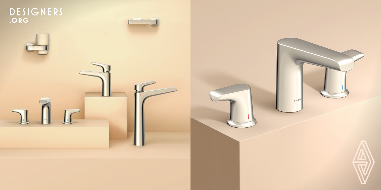 Cascade faucets and accessories inspiration came from the power of the waterfall; this series appeal to a sightly design that is affordable for Latin American families, it aims to evoke a sturdy and high quality design, making the user feel they made a right choice. One of the principal aspects the design focused on was using a robust cantilever appearance with durable plastic materials, thus giving the perception of a strong structure that characterize the design language.