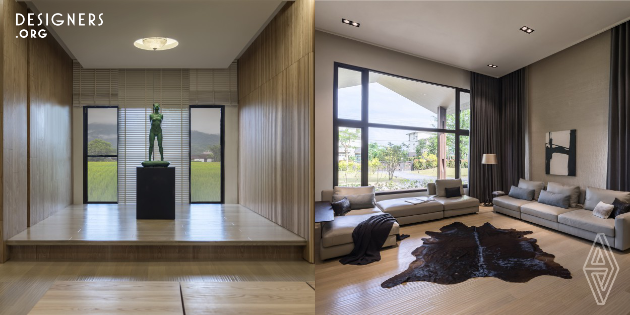 The use of the character "people" as the starting point of the design, humanities, people-oriented, humane is the source of this design. Use the building materials of nature, take local culture and integrate into local life. Before and after the left and right Windows to view into the room, ventilation good design, let a person happy.