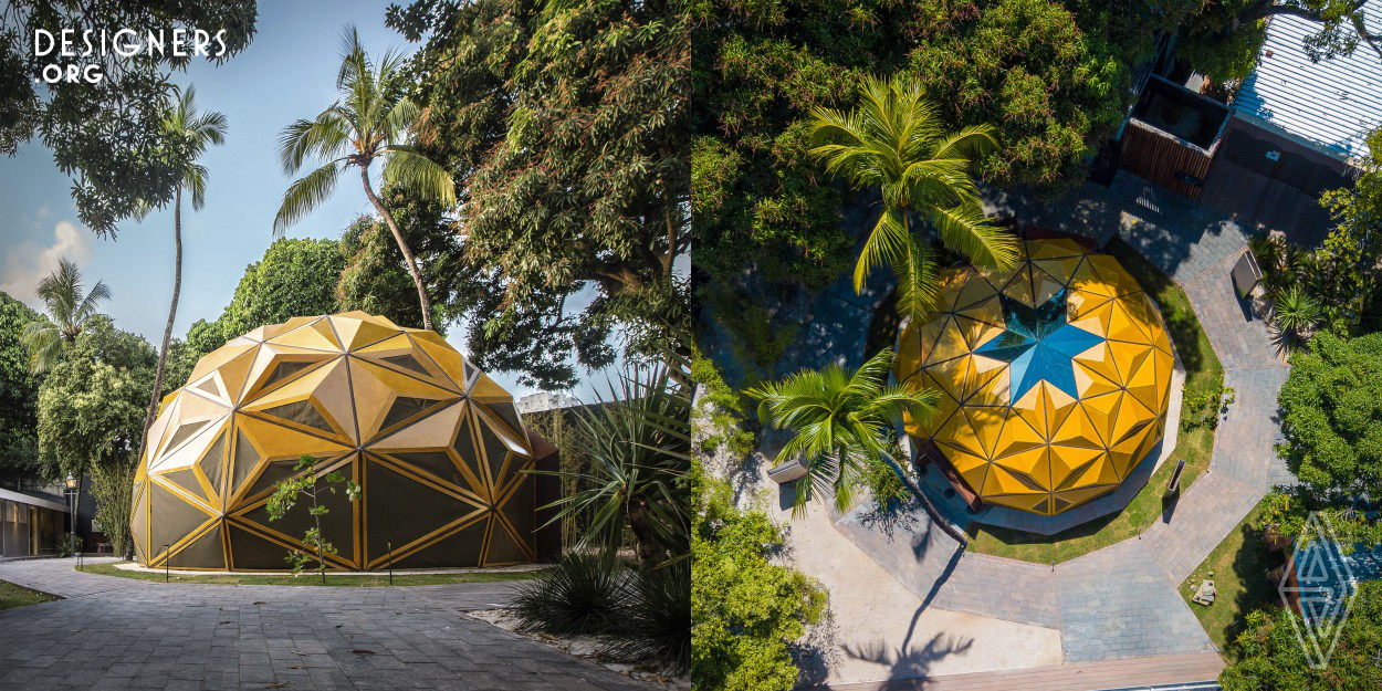 The project for the arena at CasaCor Pernambuco 2018, America’s most important collective of interior design, architecture and landscape with its anual theme of vitality in spaces, was developed by parametric design’s methodologies and conceived as a metaphor related to the tree, due to its meaningful symbolism as a natural element representational of life and the ludic aspect it brings in the memories of playful and comforting moments shared with these natural elements, that will deeply affect the experiences people will have when inside the arena. 
