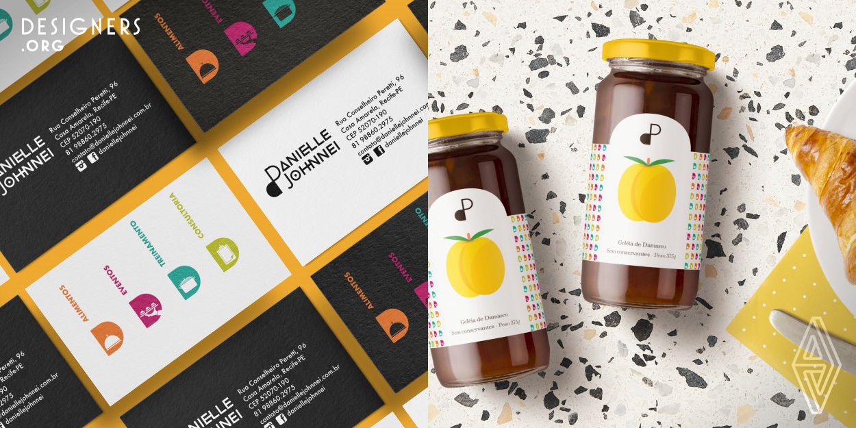The design consists on the branding system for Danielle Johnnei - a gastronomy full-service company that provides not only one of the best Italian trattorias of Northeast Brazil, but also a handful of other services such as food-service, gastronomy events, training, and gastronomy consulting. Since this project launch, the client and its businesses have had huge recognition, expanding the visibility of the client and defining a new bias for the “chefs” market in Brazil. All the materials were thought to bring the taste and the commitment of doing tailored word when we think abut food.