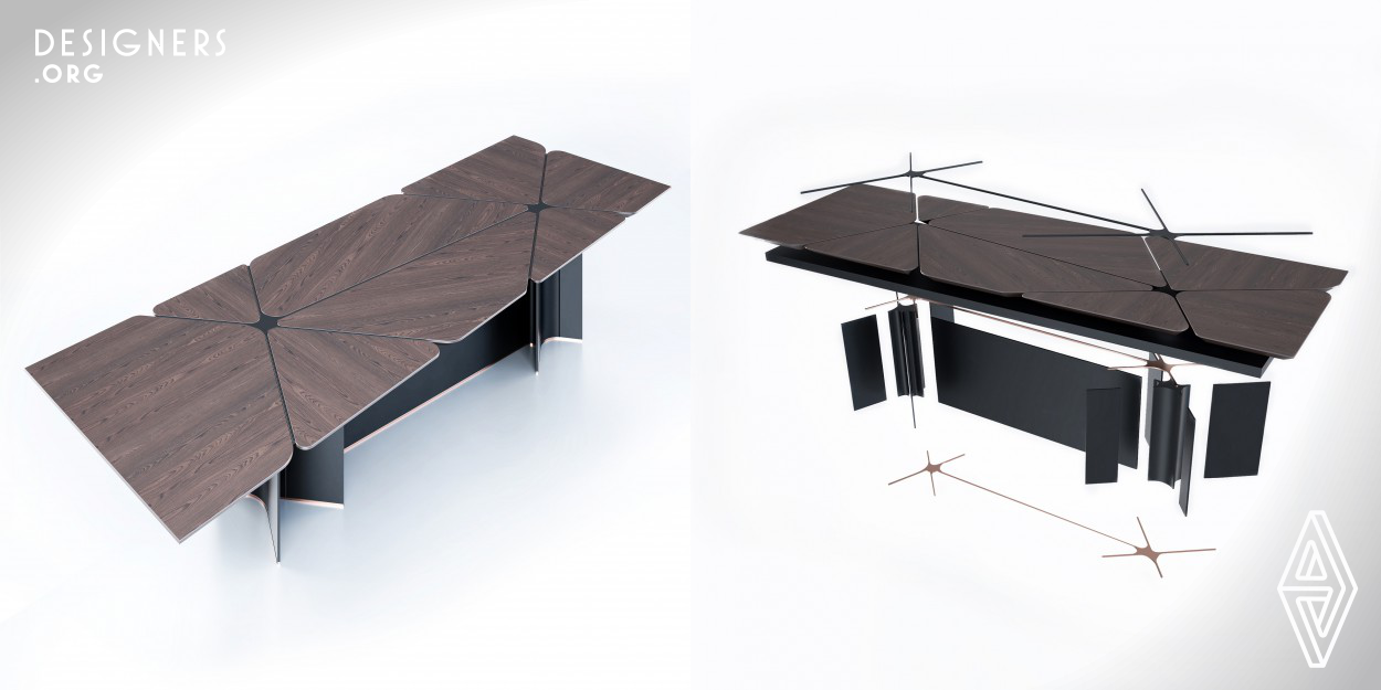 Yılmaz Dogan, who started out with the idea that different industrial materials could be used together on a table tray, said that he designed a flexibility in your desk that you can make changes to adapt to different trends at any time. With its completely breakable design, Patchwork is a dynamic design that can easily adapt to different spaces as dining and meeting tables.
