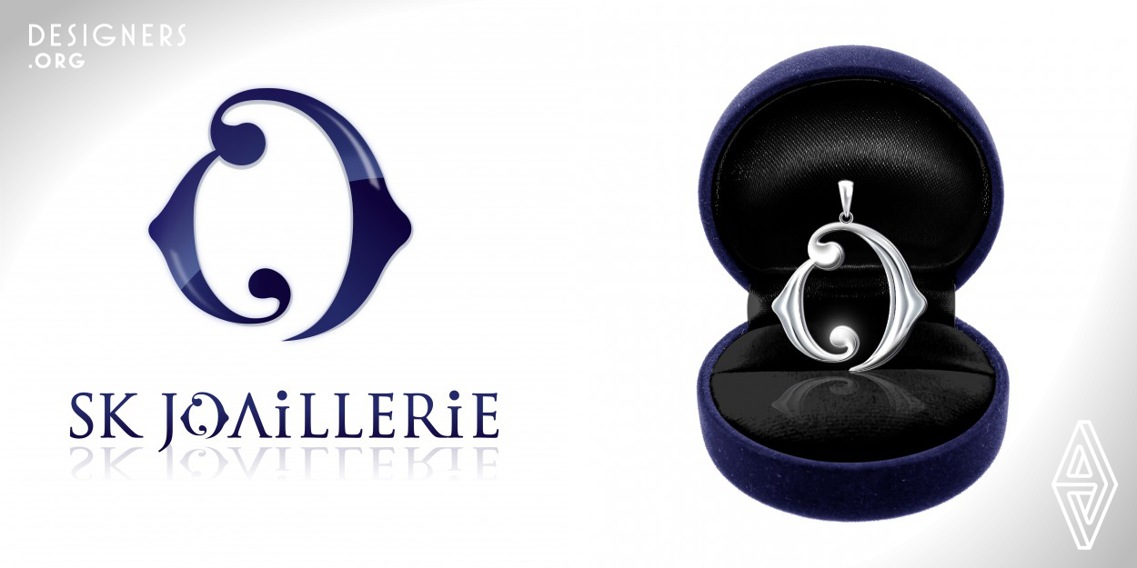 SK Joaillerie is a jewelry boutique named after the couple names, Spark and Koyi and Joaillerie means jewelry in French. As the customers adopted French wordings in their brand, the designer decided to align their corporate image with France culture. The design was inspired by a couple fish to be a pendant; Pomacanthus Paru, generally known as France Angel Fish. The fish are almost always seen to appear in pairs, and work as a team to defend their territory against predators and competitors. The meaning behind it is not only romantic but eternity.