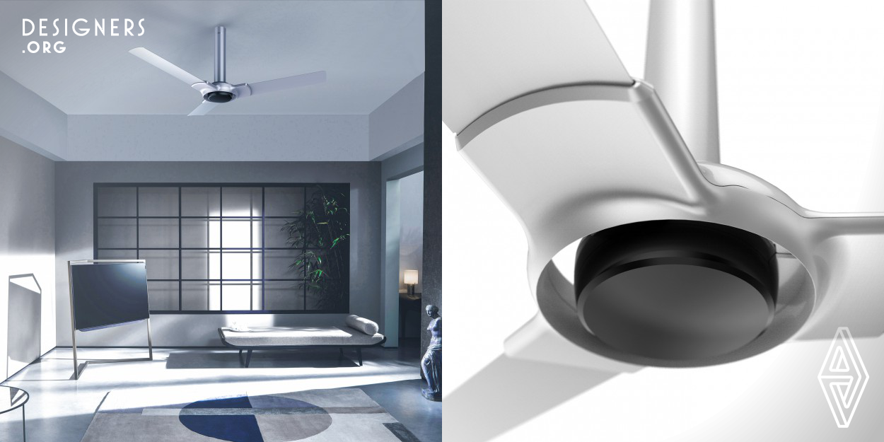 In India where there is power fluctuation and people are conservative on electric bills,Tiffany comes inbuilt with a BLDC motor making the fan energy efficient. This motor features high efficiency and power-saving advantage relative to other fan motors in sync with Indian customer needs. The unique canopy-free design gives a seamless look. The design creates an illusions of floating blades. The product comes with a remote control that allows the user to make his preferred setting of speed of the fan.