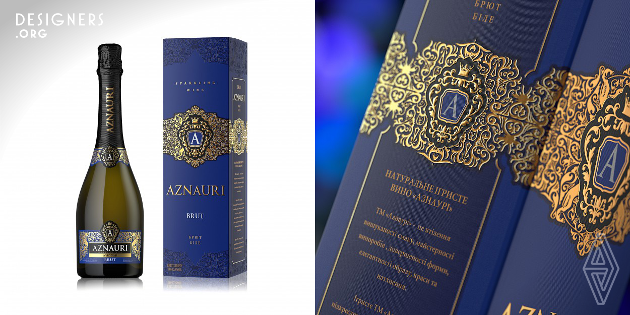 Aznauri is a Georgian alcoholic brand that has being sold in Ukrainian. The Aznauri brand creates in the consumer's mind the atmosphere of an old noble Georgian family, in its luxury and aristocracy. As new product niche was created for this brand, It was important to make this product fashionable, sparkling and attractive, as well as to communicate the essence of the Aznauri brand.