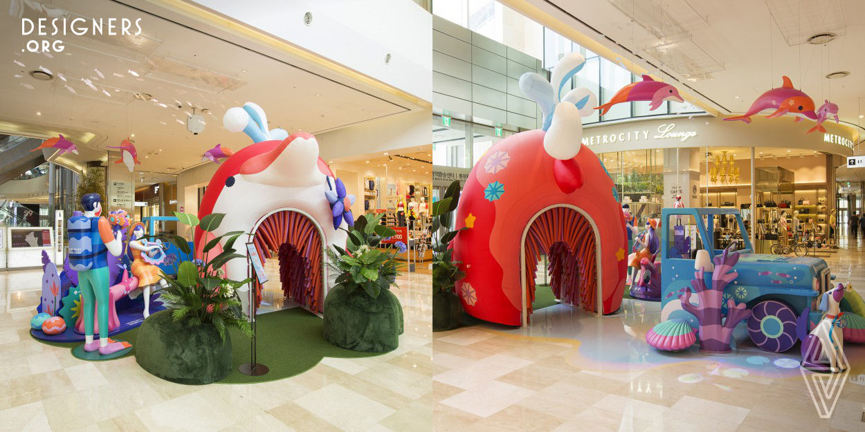 The four storylines connected by the each seasons are directed by the 3-D character, variety of sculptures and the photo zone where the five senses can be experienced, making customers and children feel Lotte World Mall as a fairy tale world where customers can experience instead of simply shopping mall.