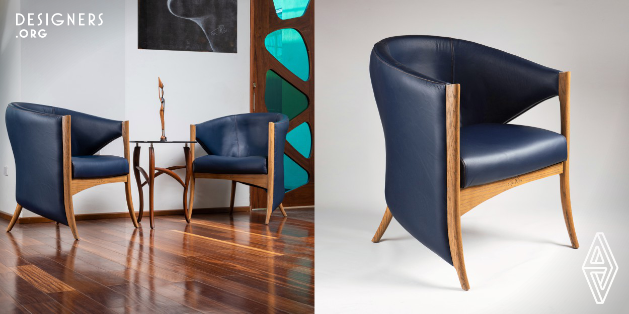 A travel to astonishment and creativity: The Picasso Armchair is a especially comfortable chair that make his own design statement. Asymmetry with totally curved shapes joined together with perfect ergonomics and a powerful personality that make this piece of art an eye catching element at any high design space.