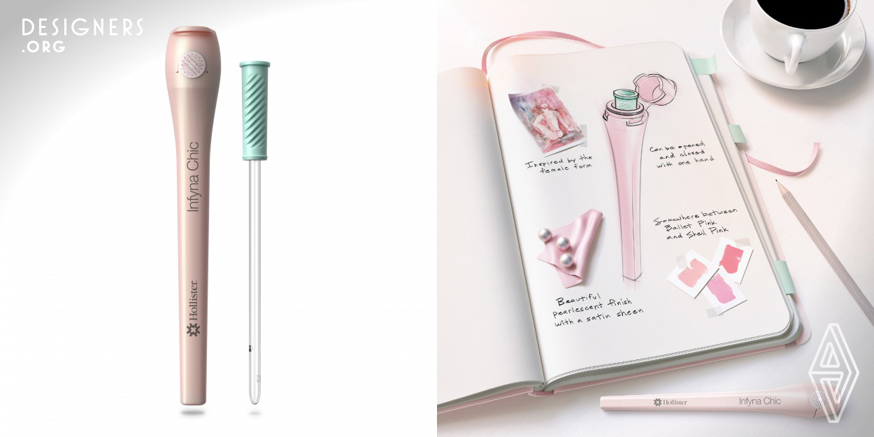 The Infyna Chic is a compact and ready-to-use urinary intermittent catheter designed for women. The Infyna Chic catheter was designed with input from clinicians to help provide a high level of discretion for women who use catheters. It is beautiful and easy to use. The Infyna Chic catheter can help a woman feel better about having to use one.