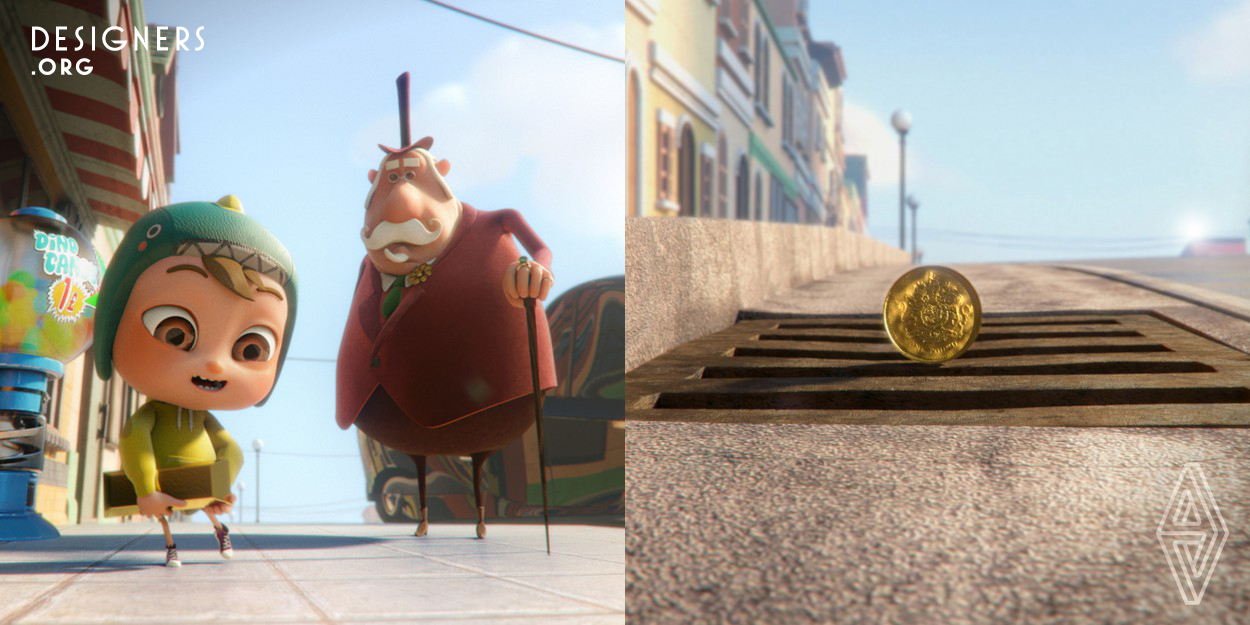 A boy drops a coin into the sewer. A rich man finds such a boy and approaches. A wealthy man who knows the situation puts out expensive gold bullion instead of a coin to the boy. Realizing that the reason people conflict with each other is the difference in values, this animation expresses the difference in values that each person has.