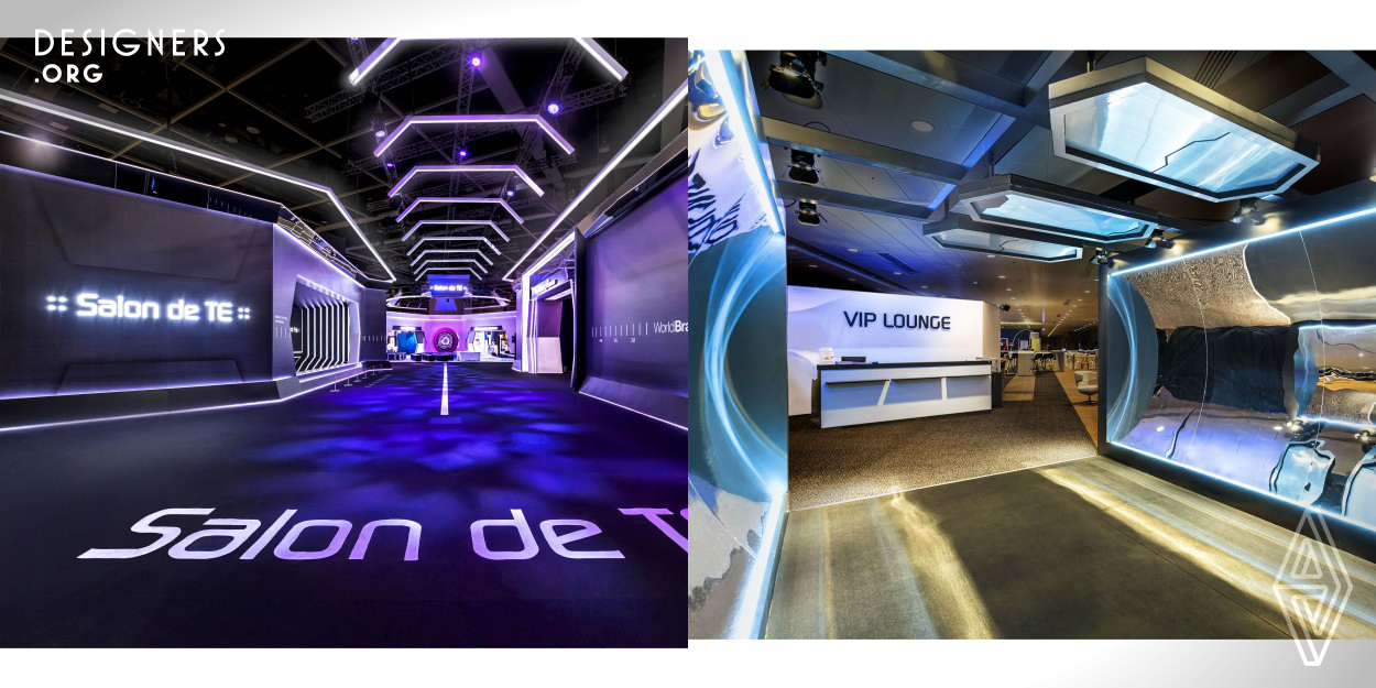 Located separately in a specialized hall at the Hong Kong Watch and Clock Fair, the Salon de TE was created as a marketing component accessible to both public and media. It would contain 4 zones showcasing over 140 international watch brands. To differentiate the Salon de TE apart, the event organizer requested an 1800 square meter introductory passageway design. From this, an interactive experience to engage the visitors was created under the concept Capsules of Wonder. Besides this challenge, only 3 days were allowed for the onsite production.