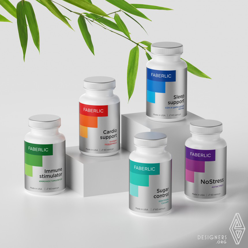 Faberlic Supplements Packaging Concept