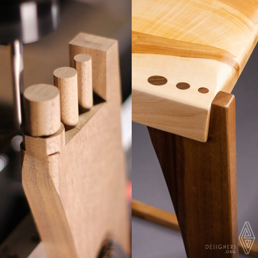 Kodama Bar Stool by Marshall Wollum