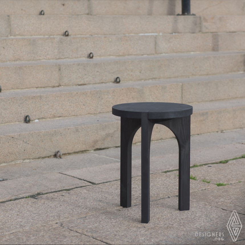 CHAIR AND STOOL by Edvard Glazebrook