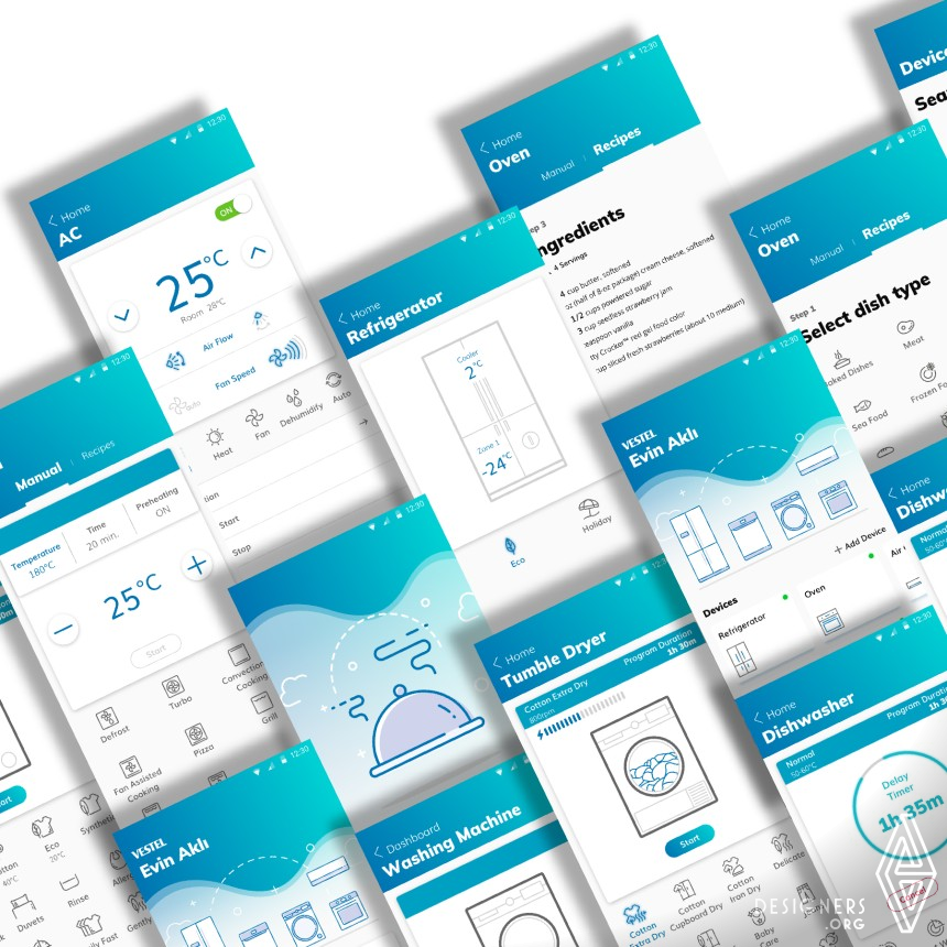 Smart Home Mobile Application by Vestel UX UI Design Group