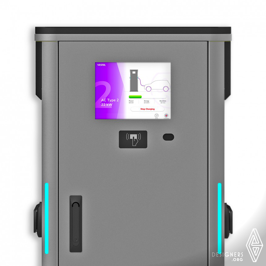 Electric Vehicle Charger Interface by Vestel UX UI Design Group
