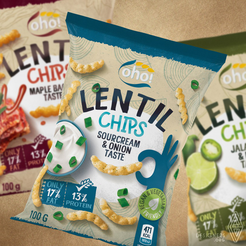 OHO Lentil Chips Chips Packaging