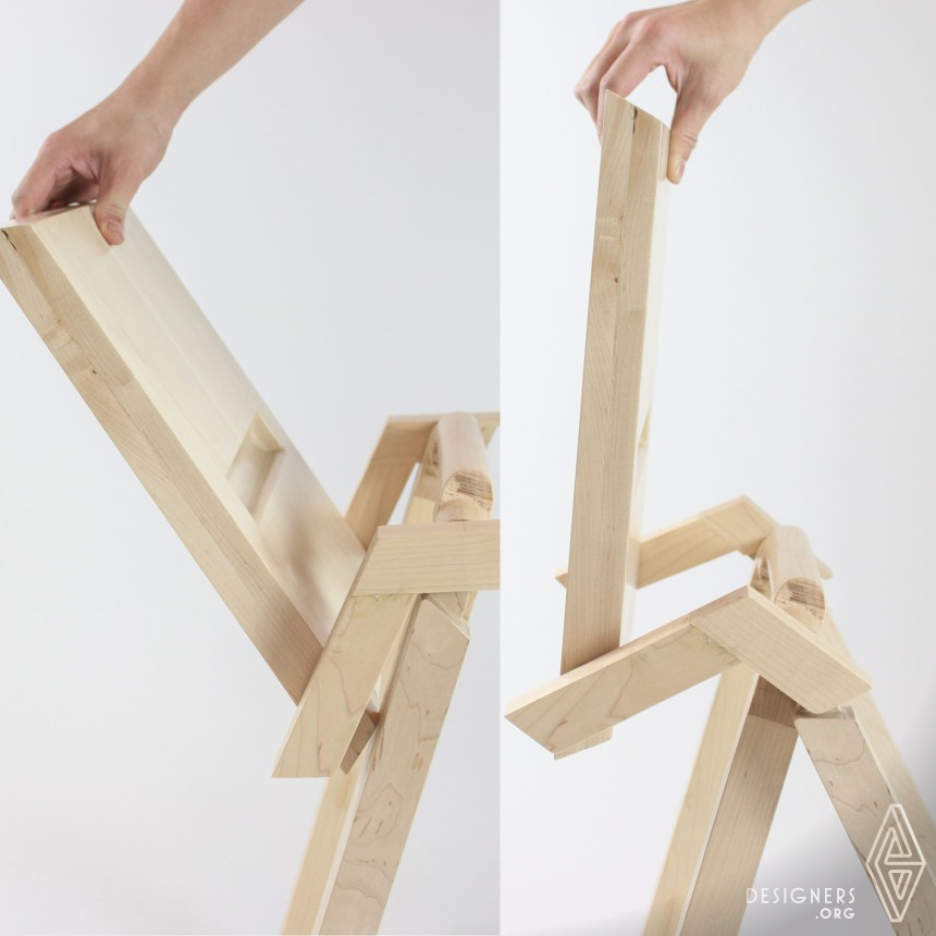 Folding Stool by Chi Hao Chiang