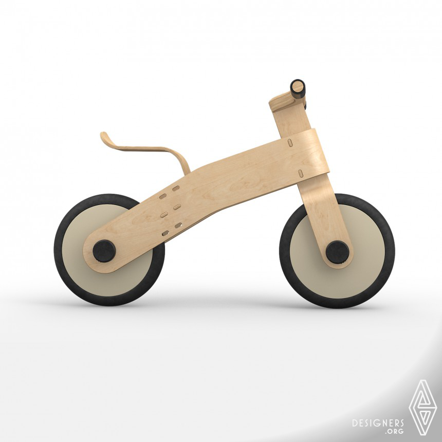 Wooden Balance Bike for Kids by Aldis Blicsons