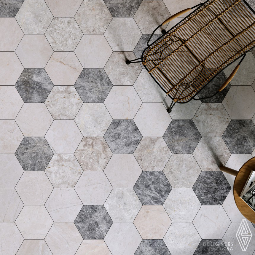 Marble Hexagon Tile by Celil Kilinc