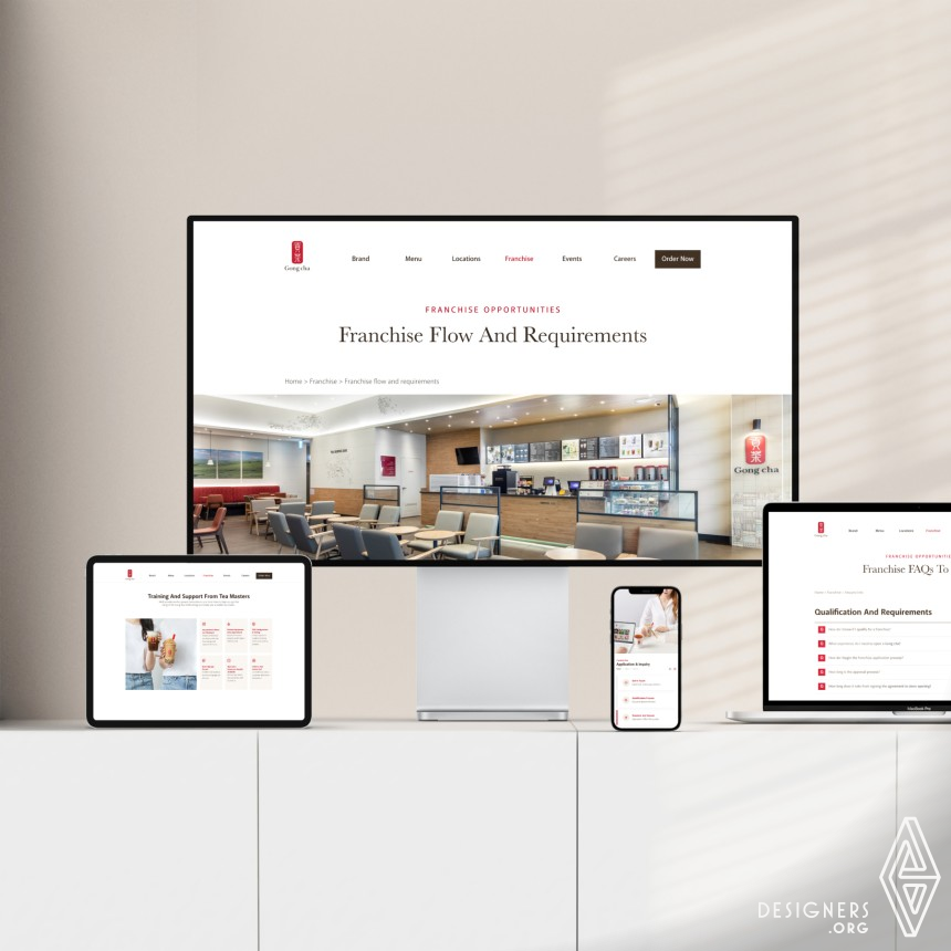 Responsive Website by Gong Cha USA CA