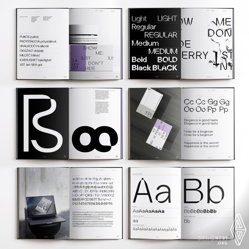 TYPE DESIGN AND SPECIMEN by Paul Robb