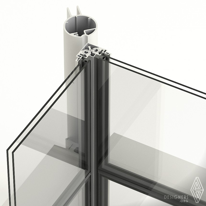 GLASSWAVE Multiaxial curtain wall system