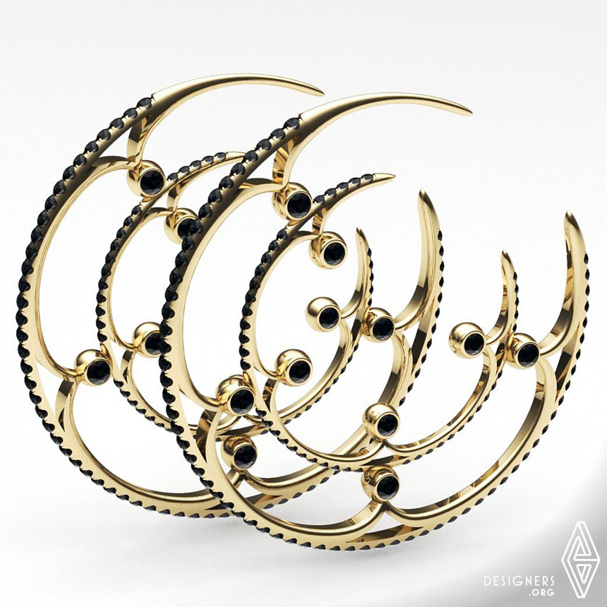 Eclipse Hoop Earrings Jewelry-Earrings