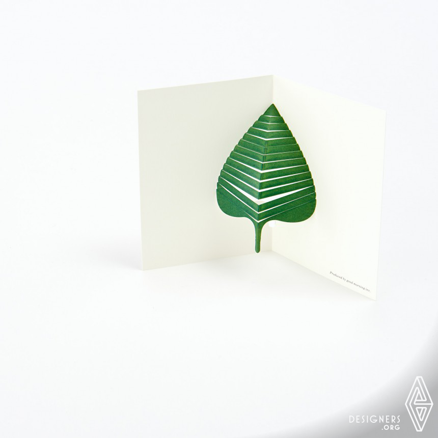 Pop-up Message Card “Leaves” Message Card