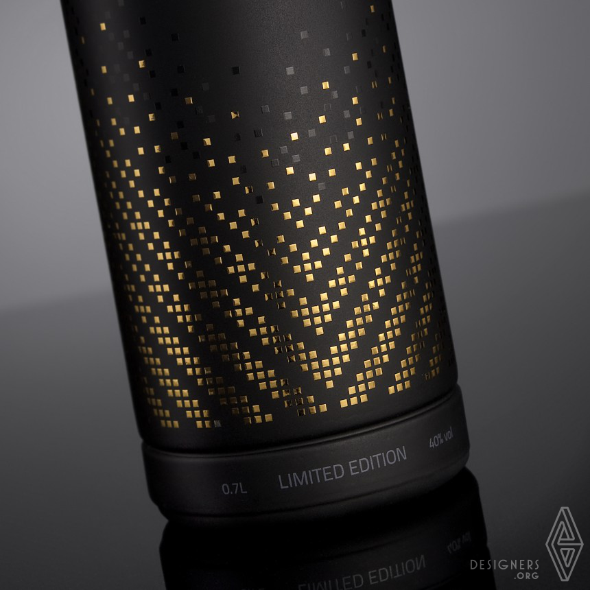 Asta Kauspedaite Lithuanian vodka Gold  Black Edition