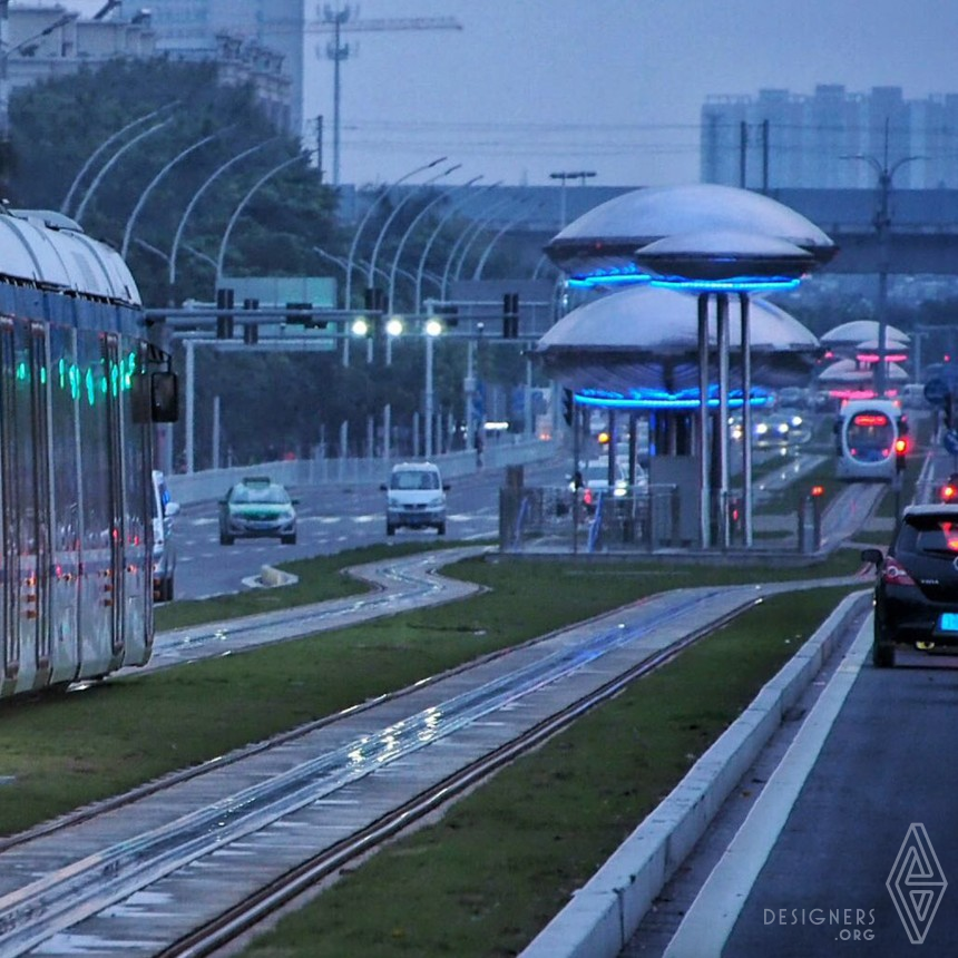 Zhuhai Tram Platform of Line 1 IMG #5