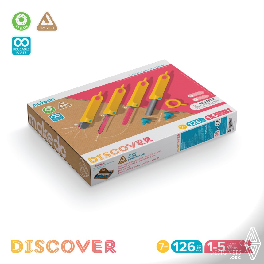 Makedo is a simple to use, open-ended system of tools for creative cardboard  construction.