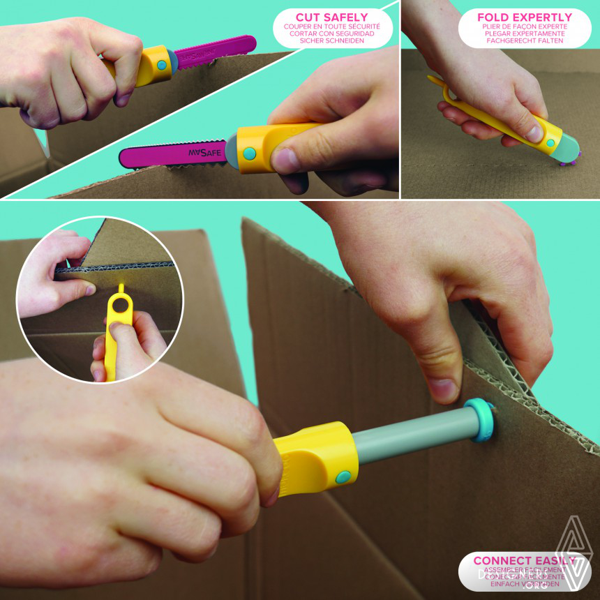 Makedo is a simple to use, open-ended system of tools for creative cardboard  construction.