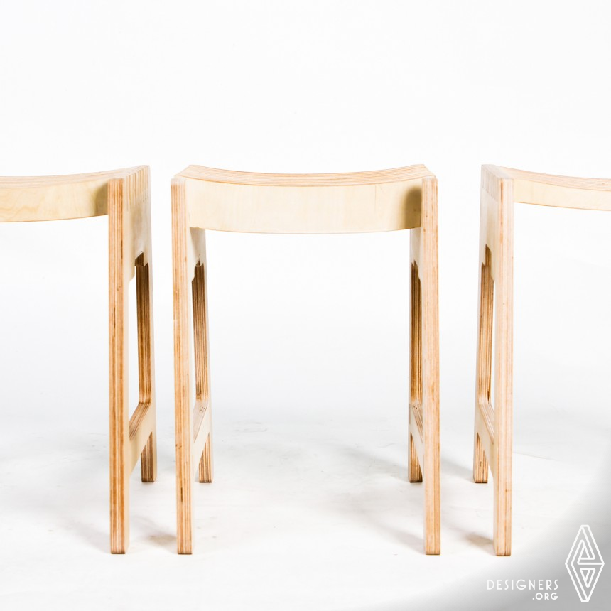 Mutifunctional Stool by Yulong Zhang