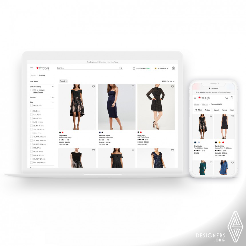 Macys Website by Willy Lai
