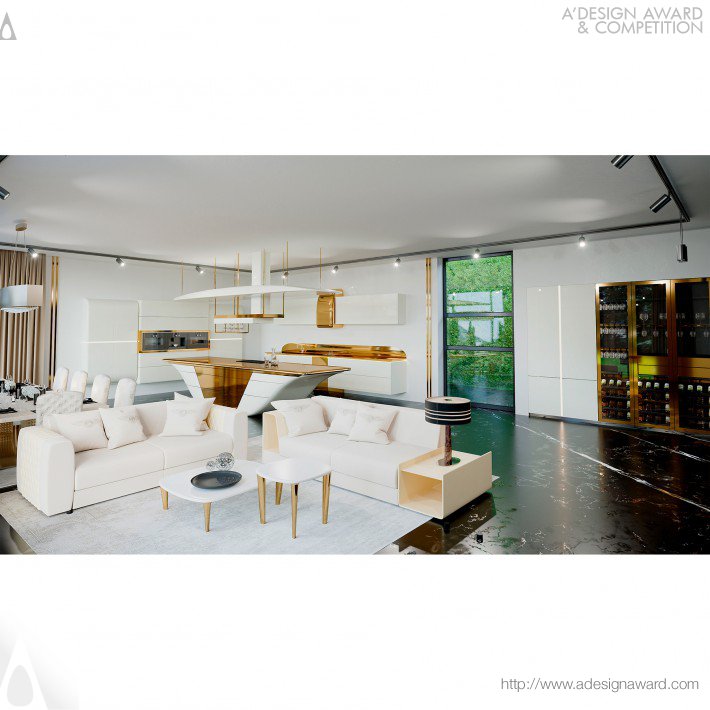 Sergio Kharchenko - Sampan Gold Edition Kitchen Living Interior