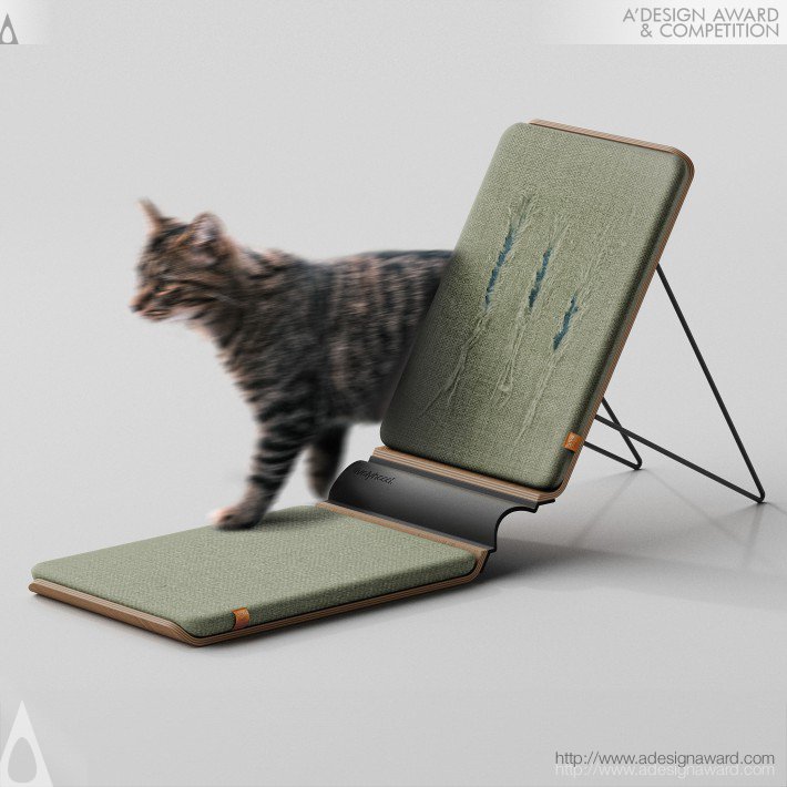 Catvas Cat Scratching Board by Zhenyang Yan