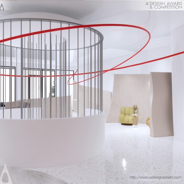 Qian Zhen - The Joy of Swimming Fish Exhibition Space Design