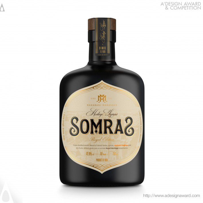 Maharani Mahansar Somras Liqueur Packaging by Dheeraj Bangur
