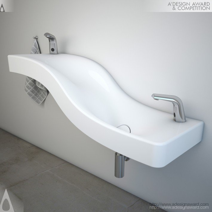 Serel Wave Washbasin by SEREL Ceramic Factory