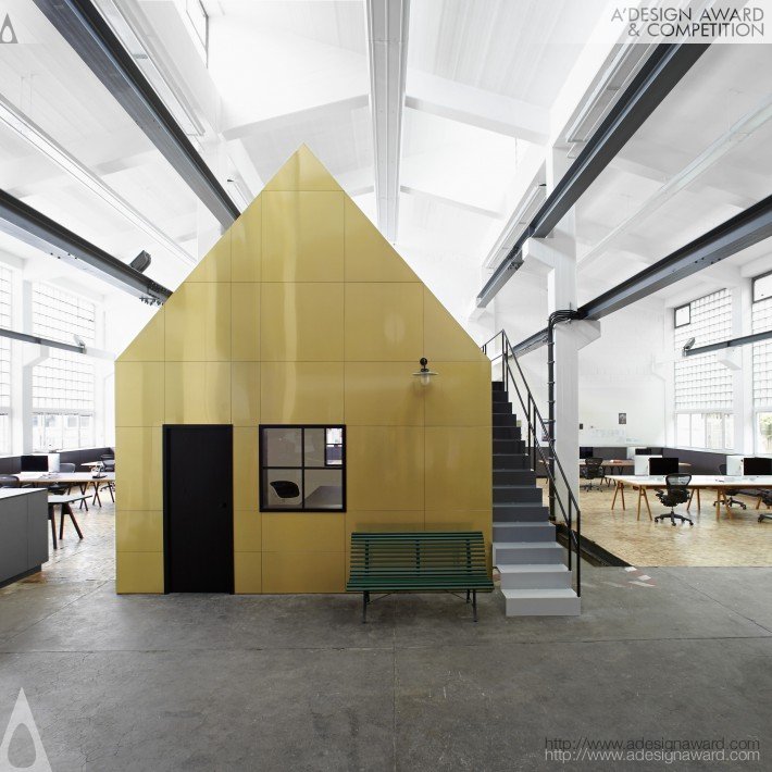 Halle A Workspace Design by Designliga Büro für Visuelle Kommunikation und Innenarchitektur