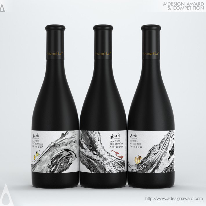 Shangri La Red Wine by Pufine Creative