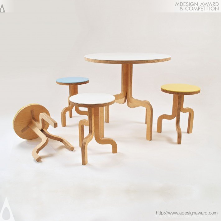 Twig Stool, Bar Stool, Table by 201 Design Studio