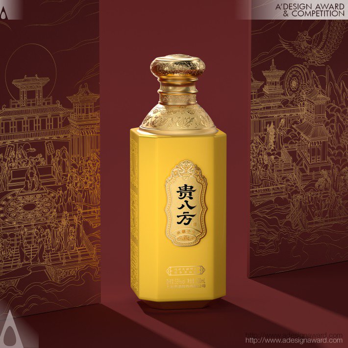 Gui Ba Fang Baijiu Packaging by Pufine Creative