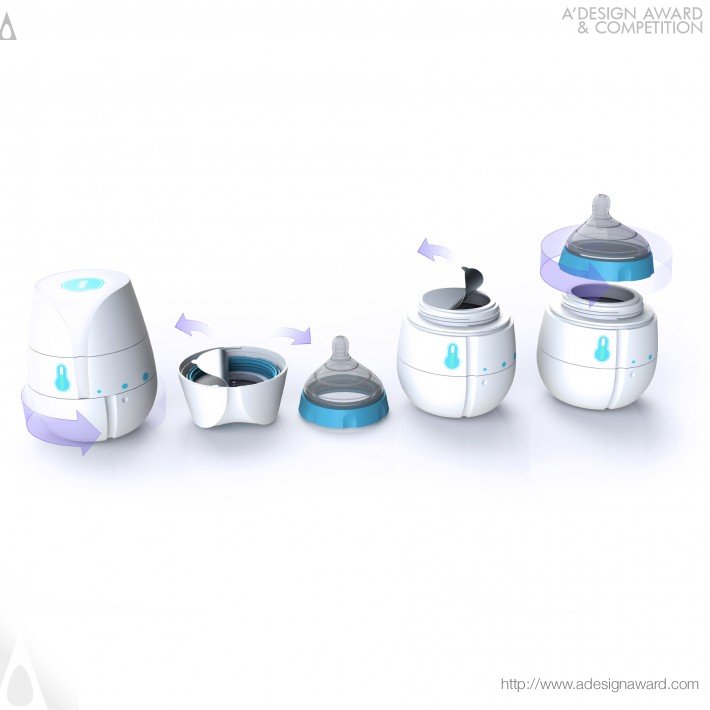 Disposable Self-Heating Baby Bottle by HJC Design