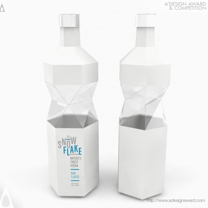 Snowflake Vodka Vodka Bottle by Adrian Munoz