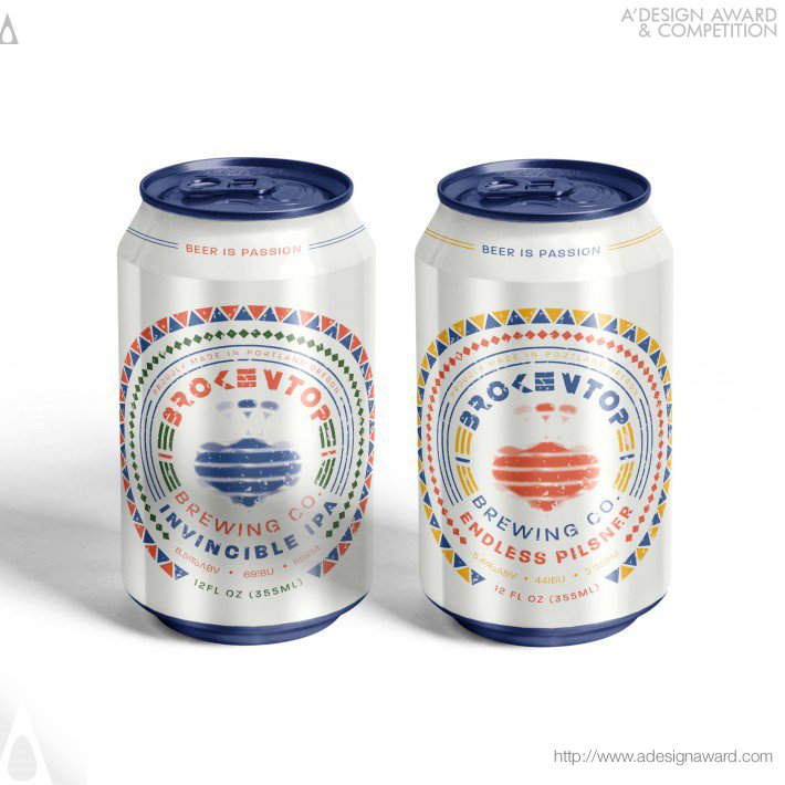 Brokentopbrewing Co Beer Beverage Packaging by Jiabei Jiang