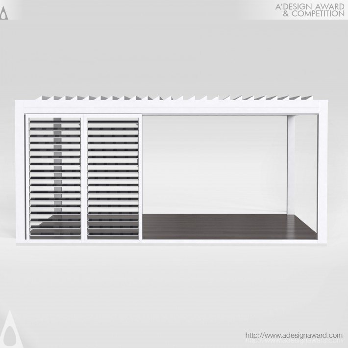 Solar Side Shutter For Pergola by Jarosław Markowicz