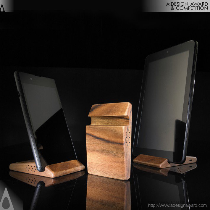 Timber Multifunctional Phone Holder by Mateja Krasovec Pogorelcnik