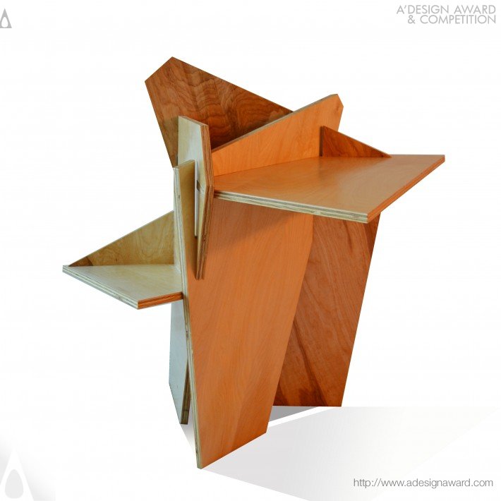 The Origami Rose Multifunctional Table by Joyce Chan